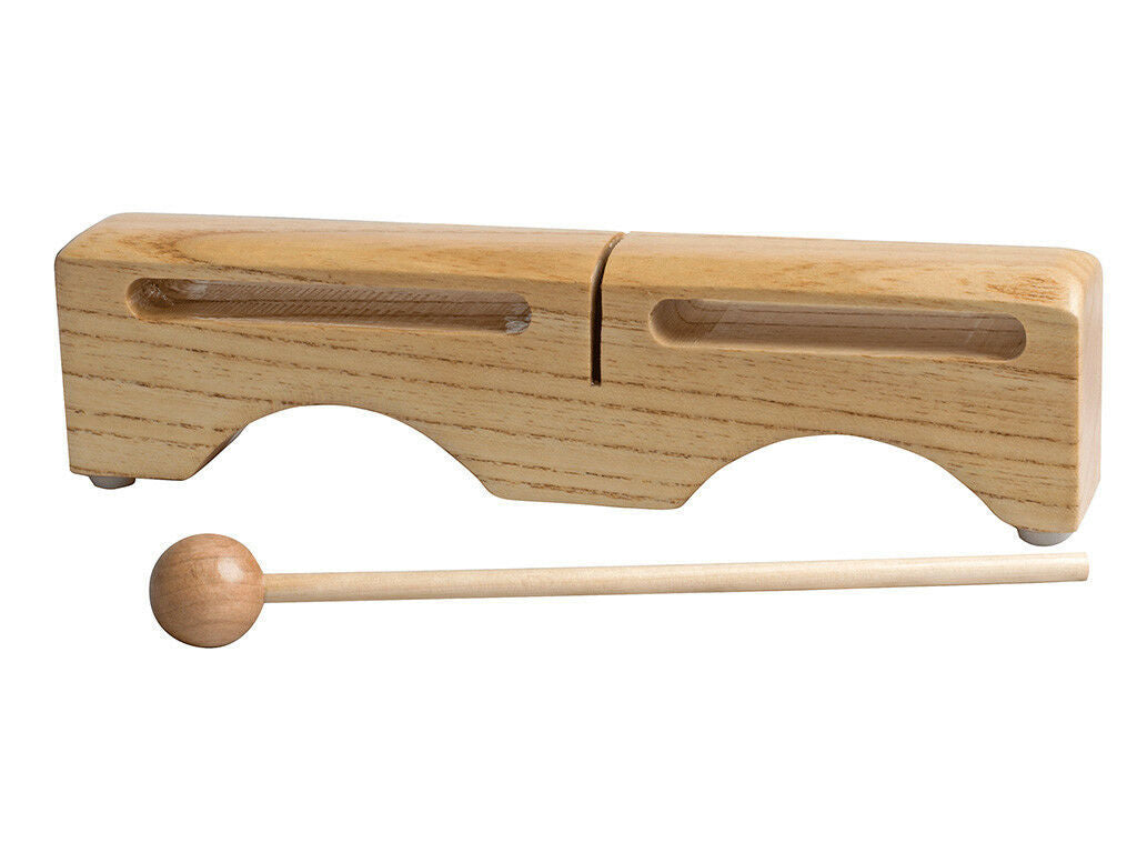 Mano Percussion Double Tone Woodblock Two In One Tone Block