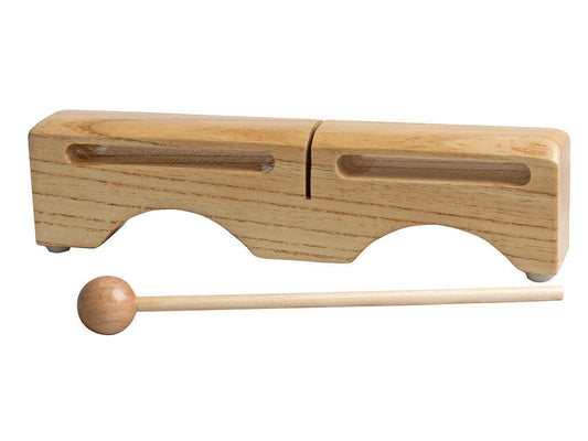 Mano Percussion Double Tone Woodblock Two In One Tone Block