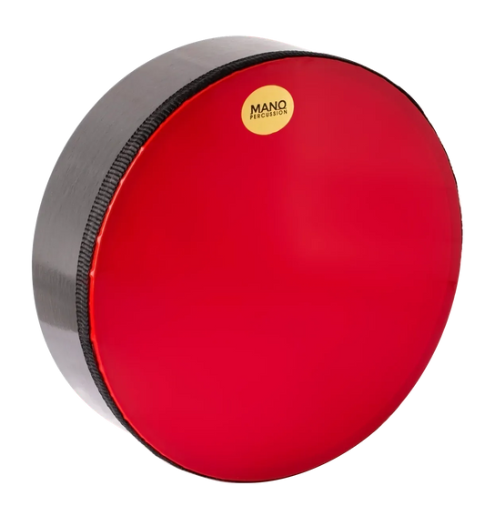 Mano 8 Inch Hand Drum Red with Wooden Shell and Mallet Included