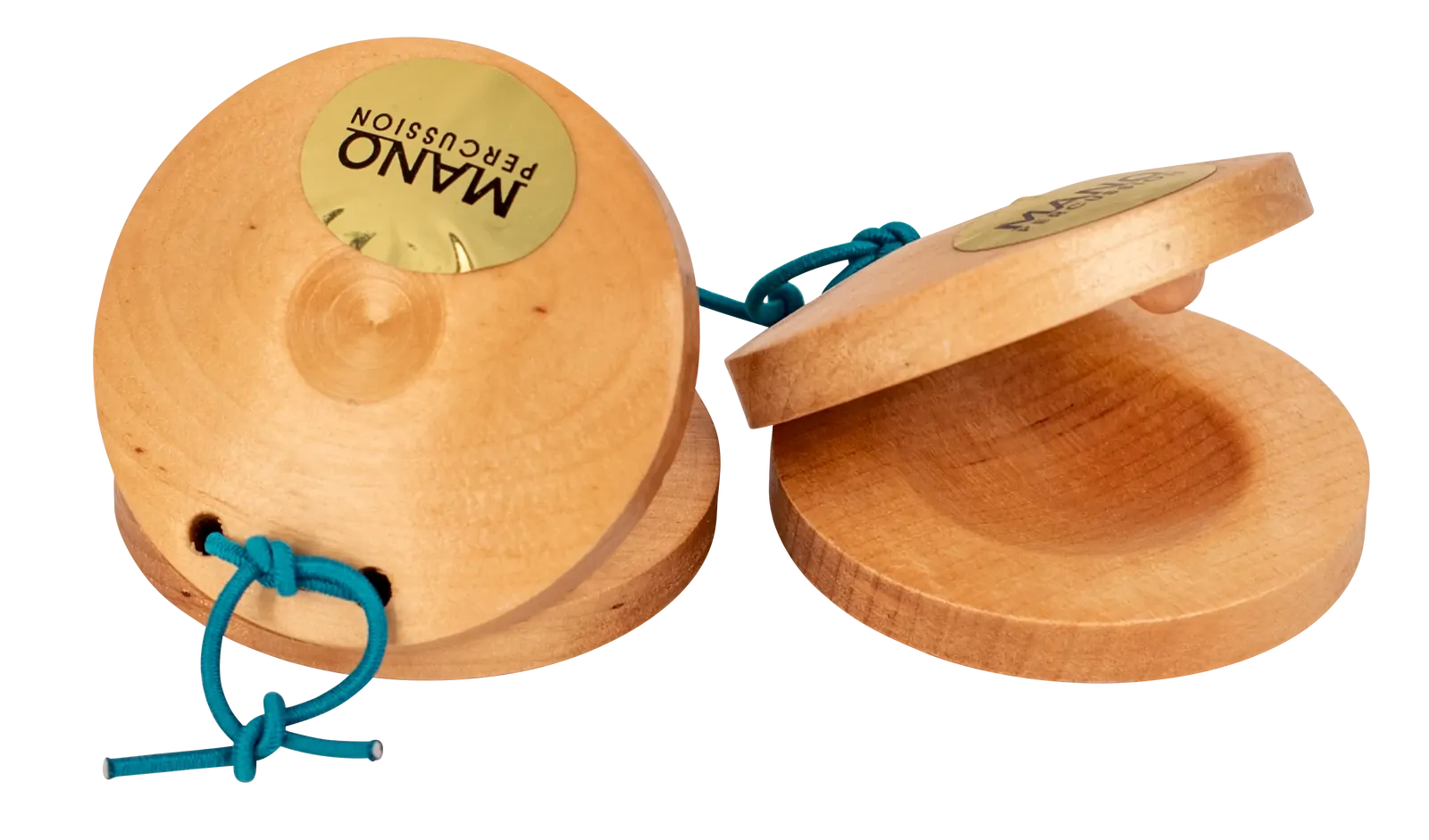Mano Natural Wood Castanets - Handheld Percussion Instrument