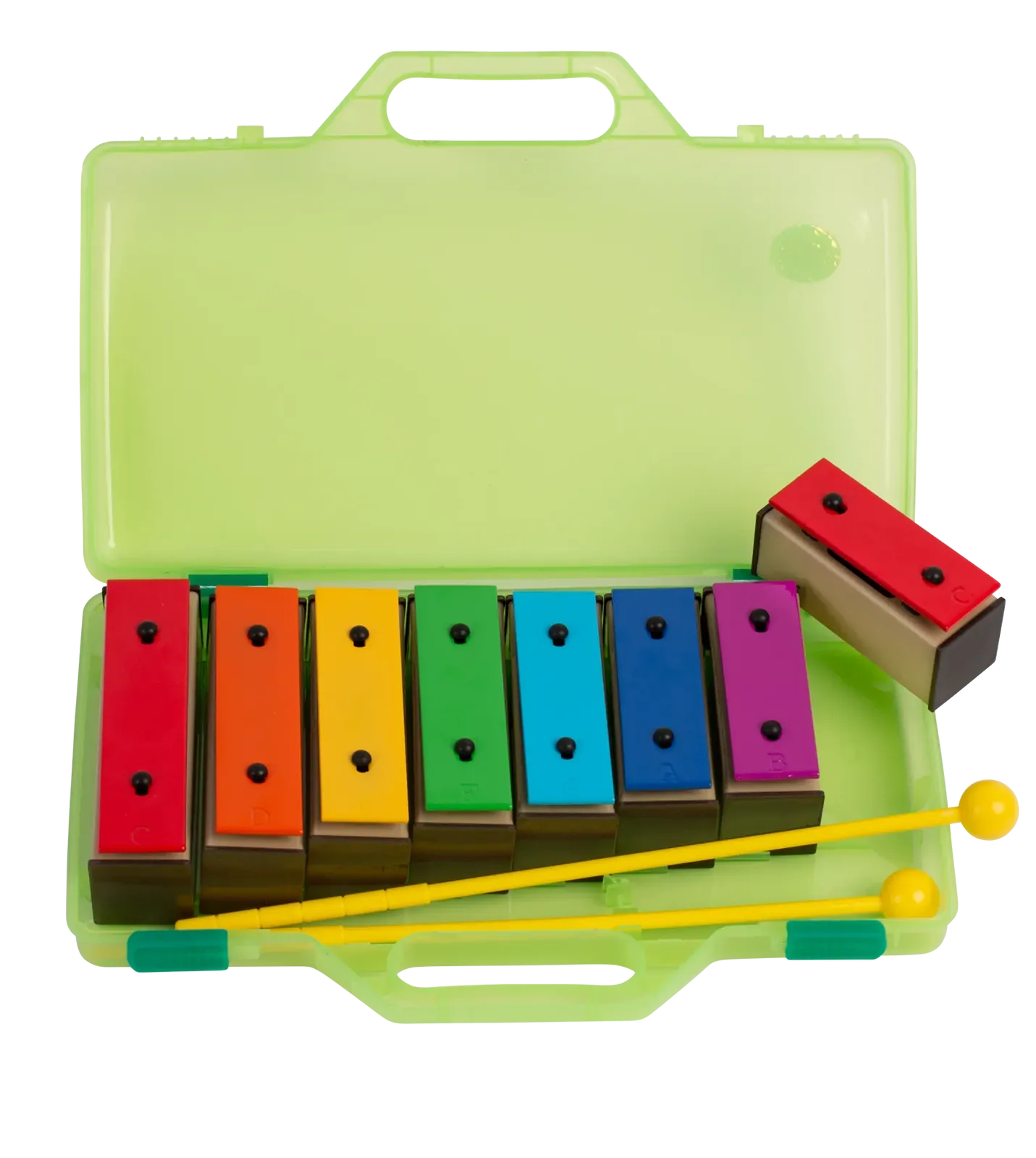 Mano 8 Note Chime Bars - Large Diatonic Bar Set with Case and Beaters