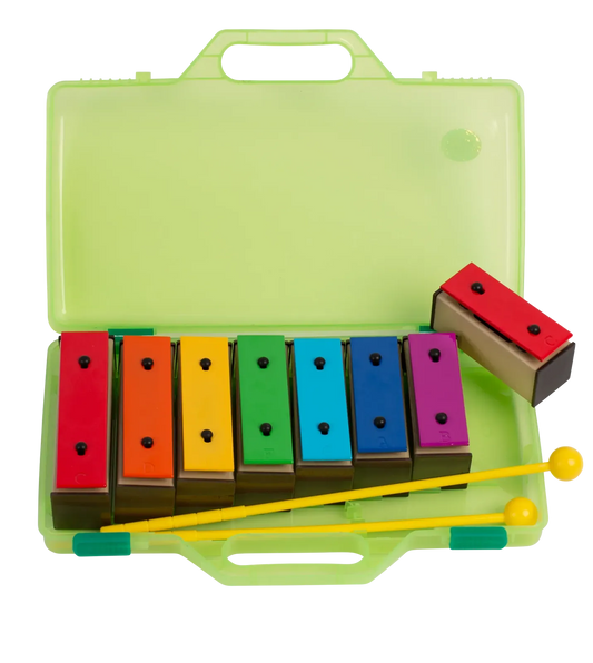 Mano 8 Note Chime Bars - Large Diatonic Bar Set with Case and Beaters