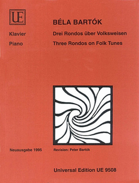 Bartok - 3 Rondos On Folk Tunes (Softcover Book)