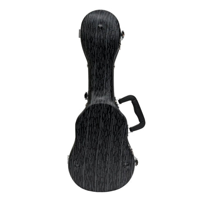 Tiki Deluxe Shaped Soprano Ukulele Flight Case - Grey/Black, Lightweight, Impact Resistant ABS, Soft Interior, Accessories Compartment, Key Lockable L — view 2