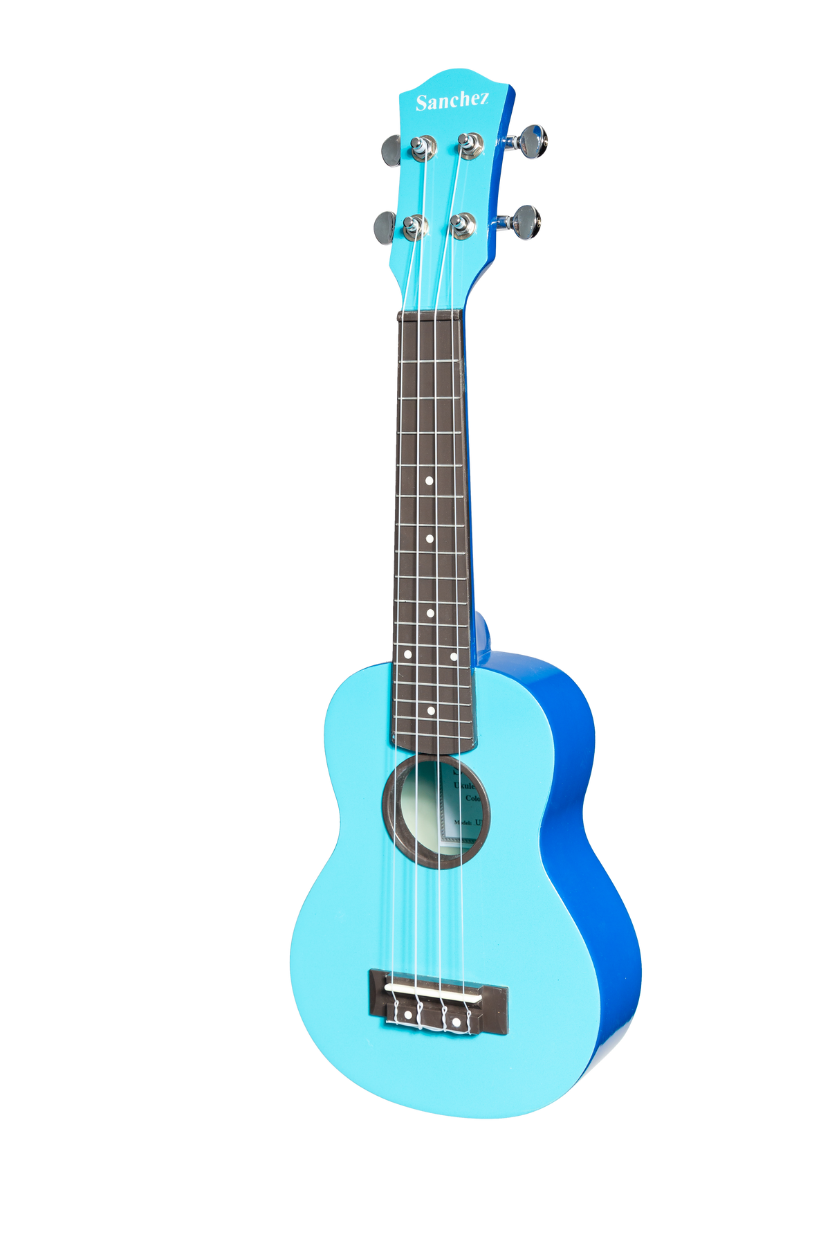 Sanchez ABS Soprano Ukulele with Gig Bag - Blue