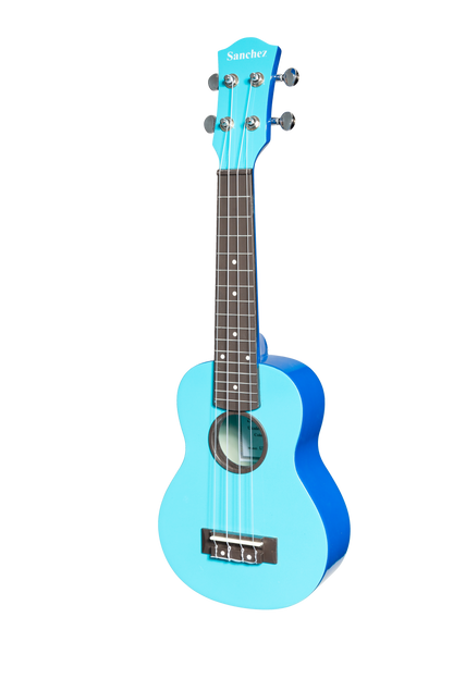 Sanchez ABS Soprano Ukulele with Gig Bag - Blue