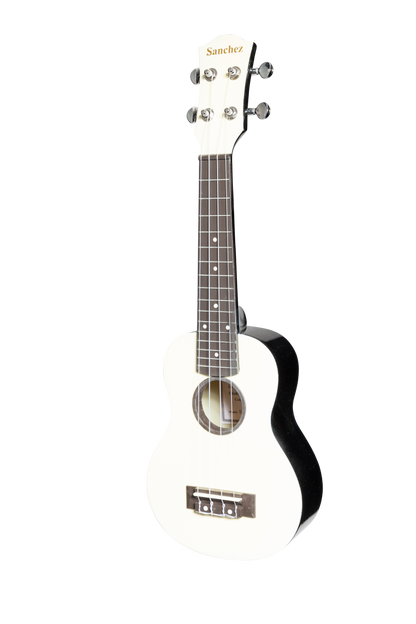 Sanchez ABS Soprano Ukulele with Gig Bag - Ivory