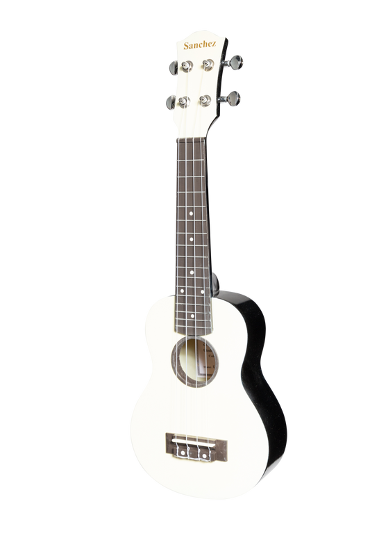 Sanchez ABS Soprano Ukulele with Gig Bag - Ivory