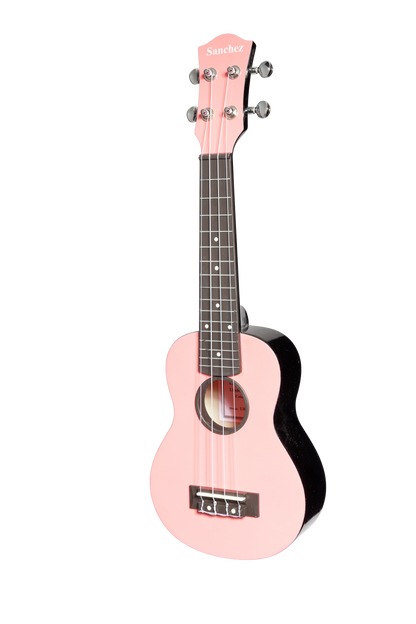 Sanchez ABS Soprano Ukulele with Gig Bag - Pink