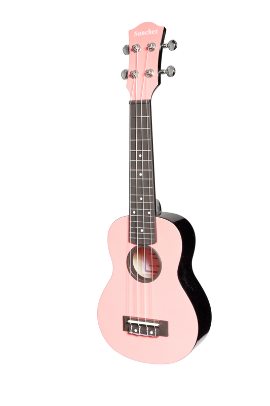 Sanchez ABS Soprano Ukulele with Gig Bag - Pink