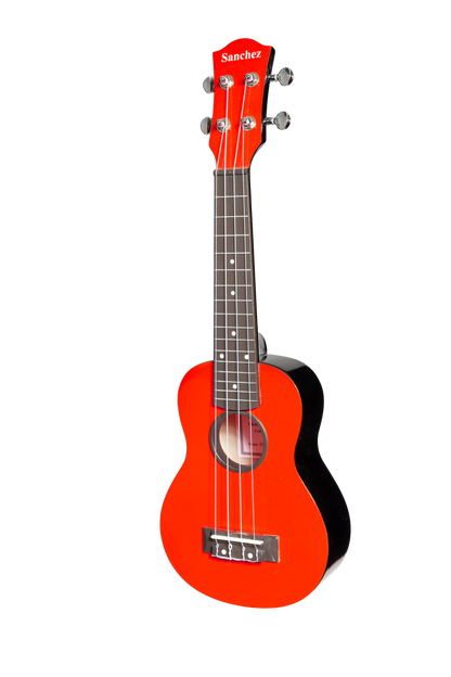 Sanchez ABS Soprano Ukulele with Gig Bag - Red