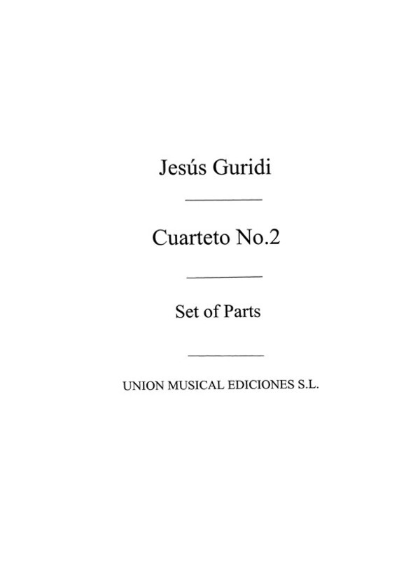 Cuarteto No.2 In A - Parts