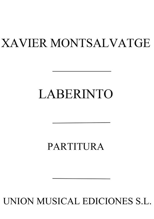 Montsalvatage - Laberinto Partitura Orchestra Full Score
