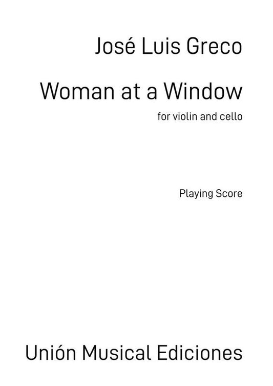 Greco - Woman At A Window For Violin/Cello Softcover Book (Cello|Violin)