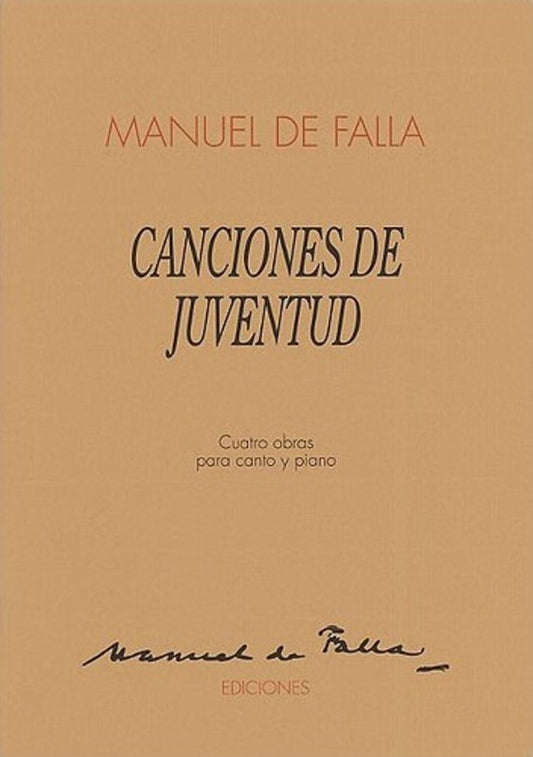 Falla Canciones De Juventud Voi/Piano