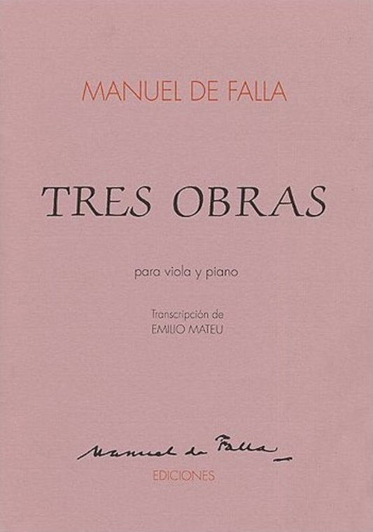 Falla Tres Obras For Viola and Piano