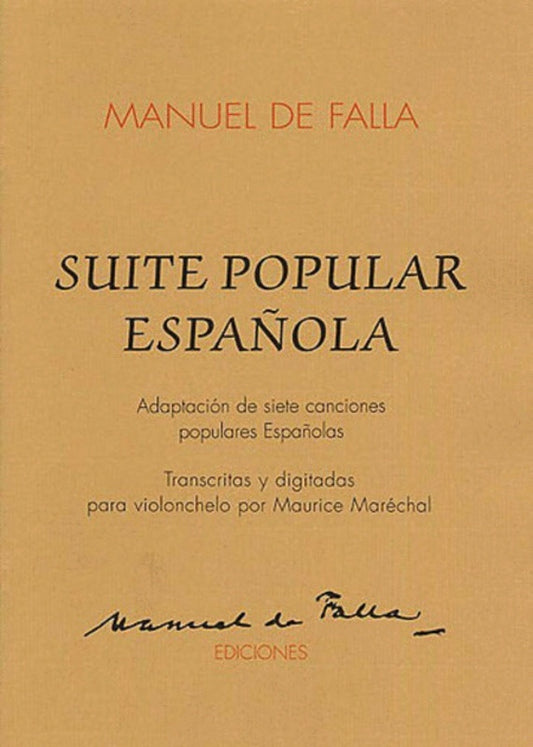 Falla Suite Pop.EspagnOnline Audio Cello/Piano