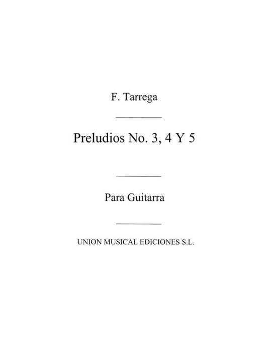 Tarrega Preludios 345 Guitar