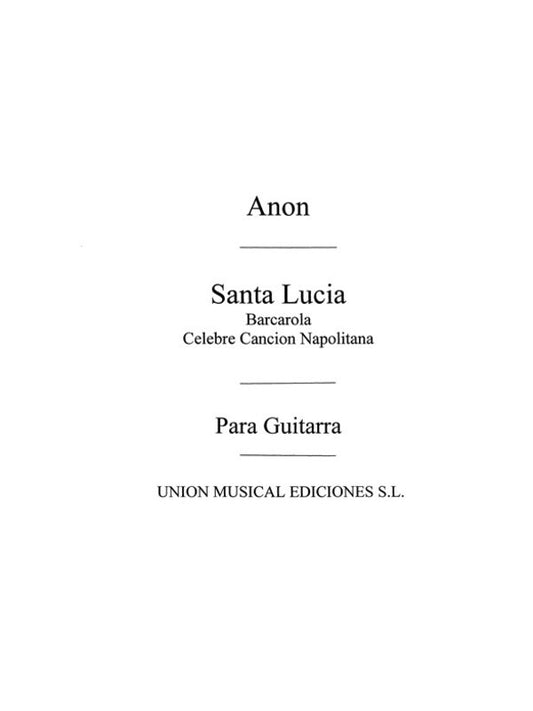Santa Lucia Neapolitan Song For Guitar