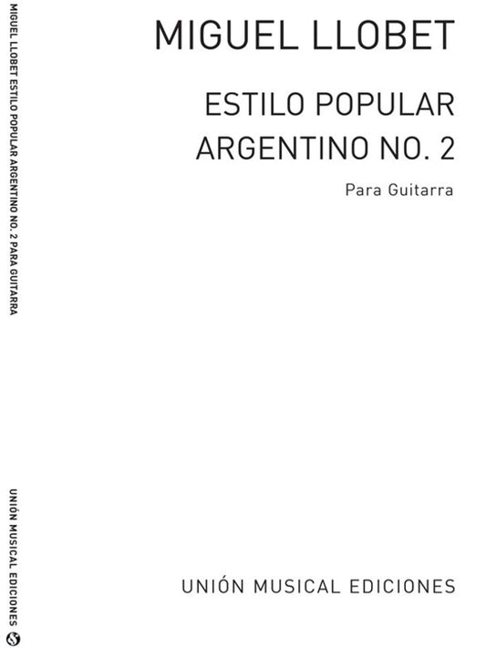 Llobet Estilo Pop.Argentino N.2 Guitar(Arc)