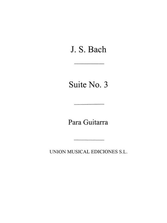 Bach Suite No.3 Guitar(Arc)