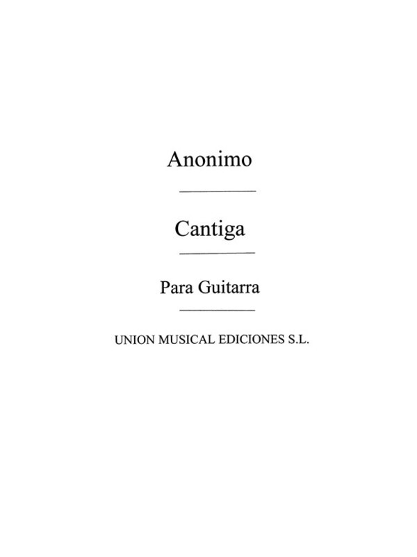 Anido Cantiga Guitar Solo(Arc)