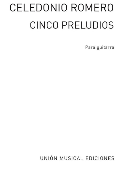 Romero 5 Preludes For Guitar(Arc)
