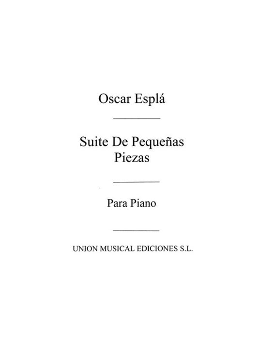 Espla Suite De Pequenas Piezas Piano