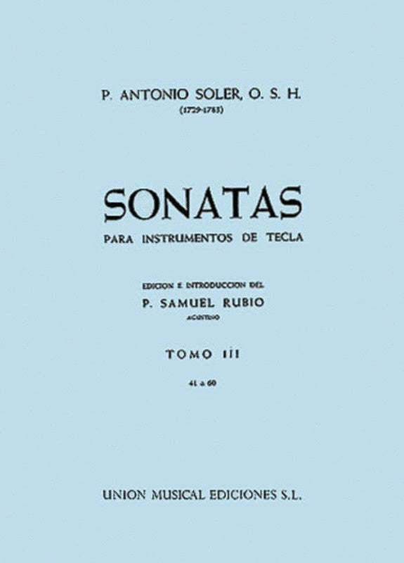 Soler Sonatas Vol 3 Piano
