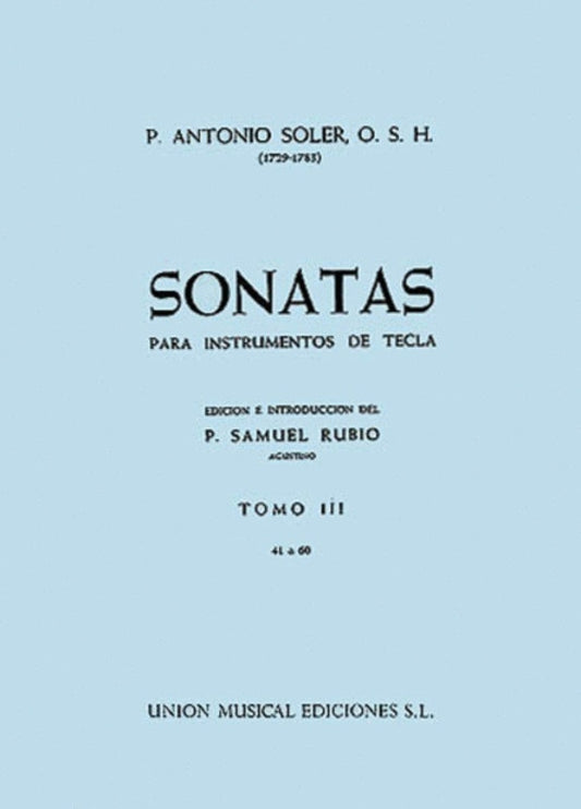 Soler Sonatas Vol 3 Piano
