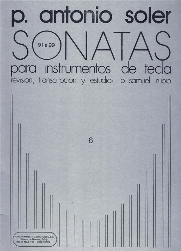 Soler Sonatas Vol 6 Piano