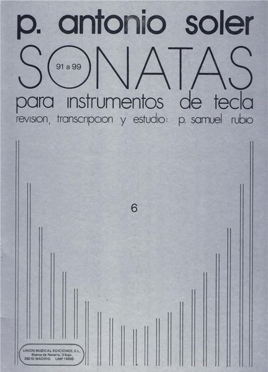 Soler Sonatas Vol 6 Piano