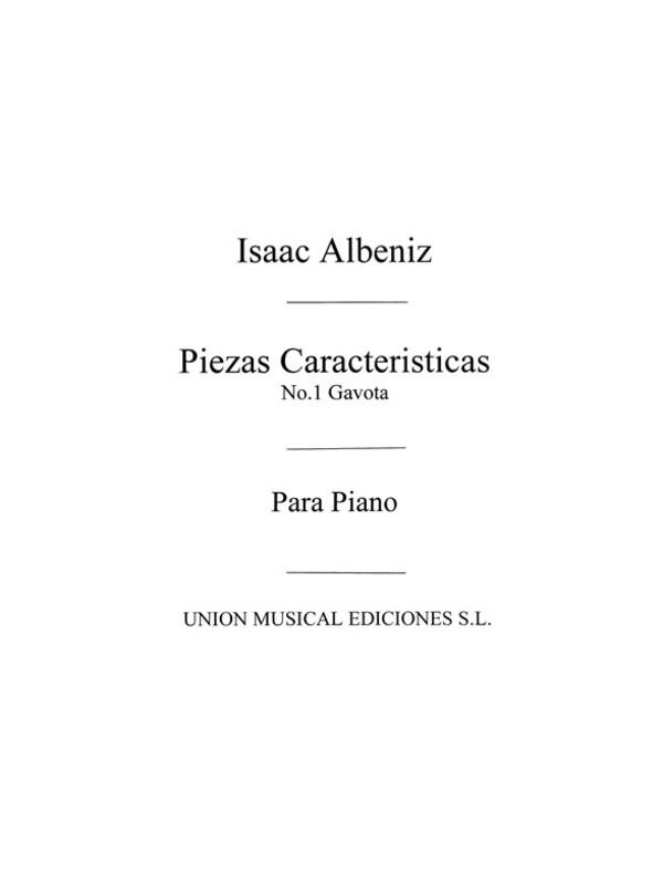 Albeniz Gavotte No.1 From Op.92 Piano(Arc)