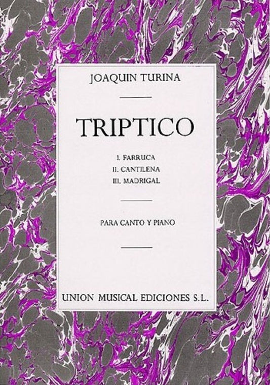 Turina Triptico Voice/Piano