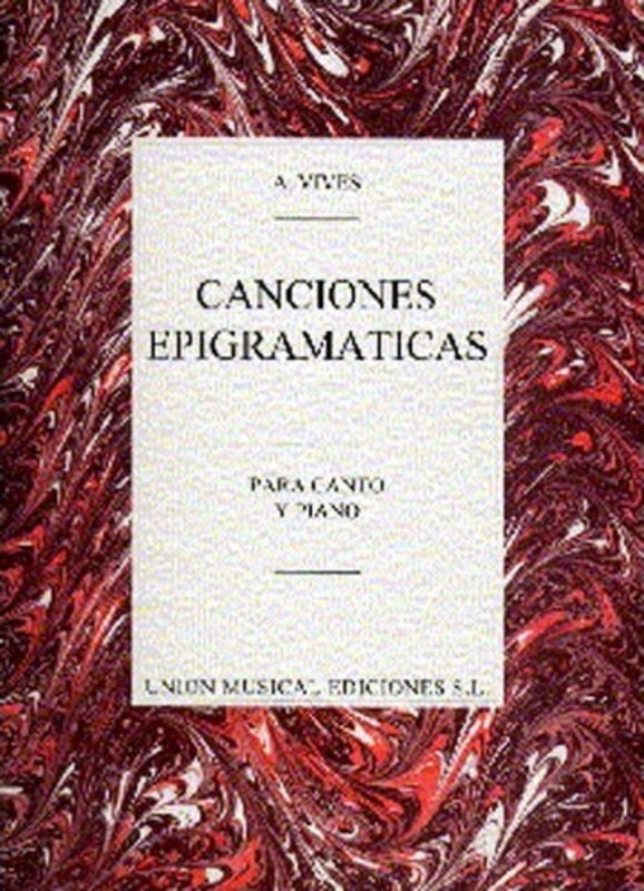 Vives Canciones Epigramaticas Vce/Piano
