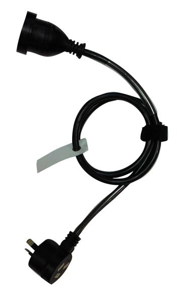 UXL AUDIO 1mtr Ac240 Power Extension Cable-black