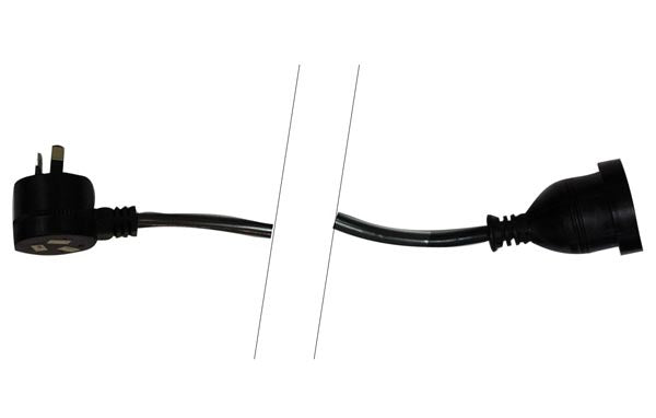 UXL AUDIO 20mtr Ac240 Power Extension Cable-black