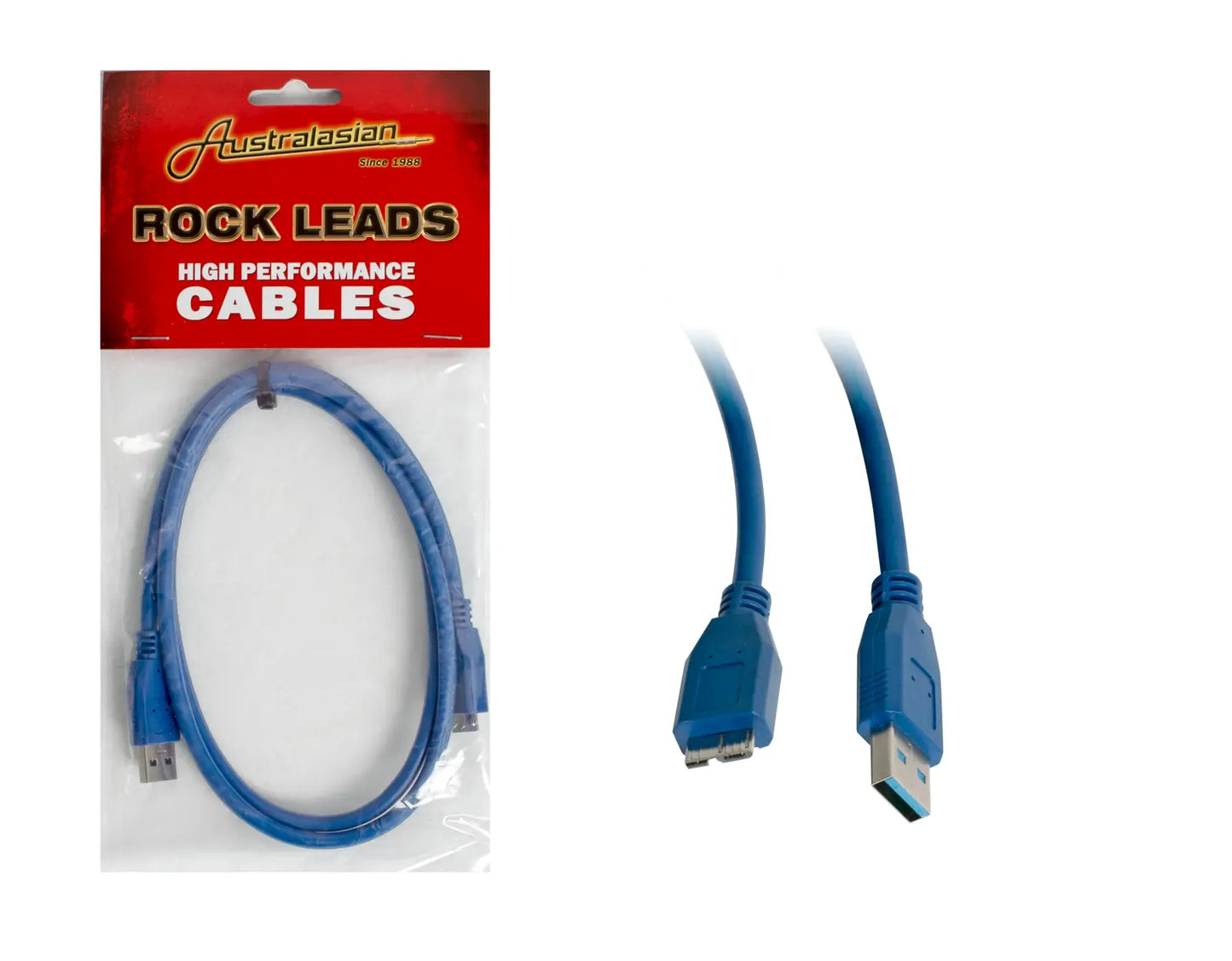 AMS AUSTRALASIAN USB 3.0 A(M)-MCRO Cable for Musical Instruments