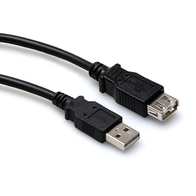 Hosa High Speed USB Extension Cable, Type A to Type A, 5 ft