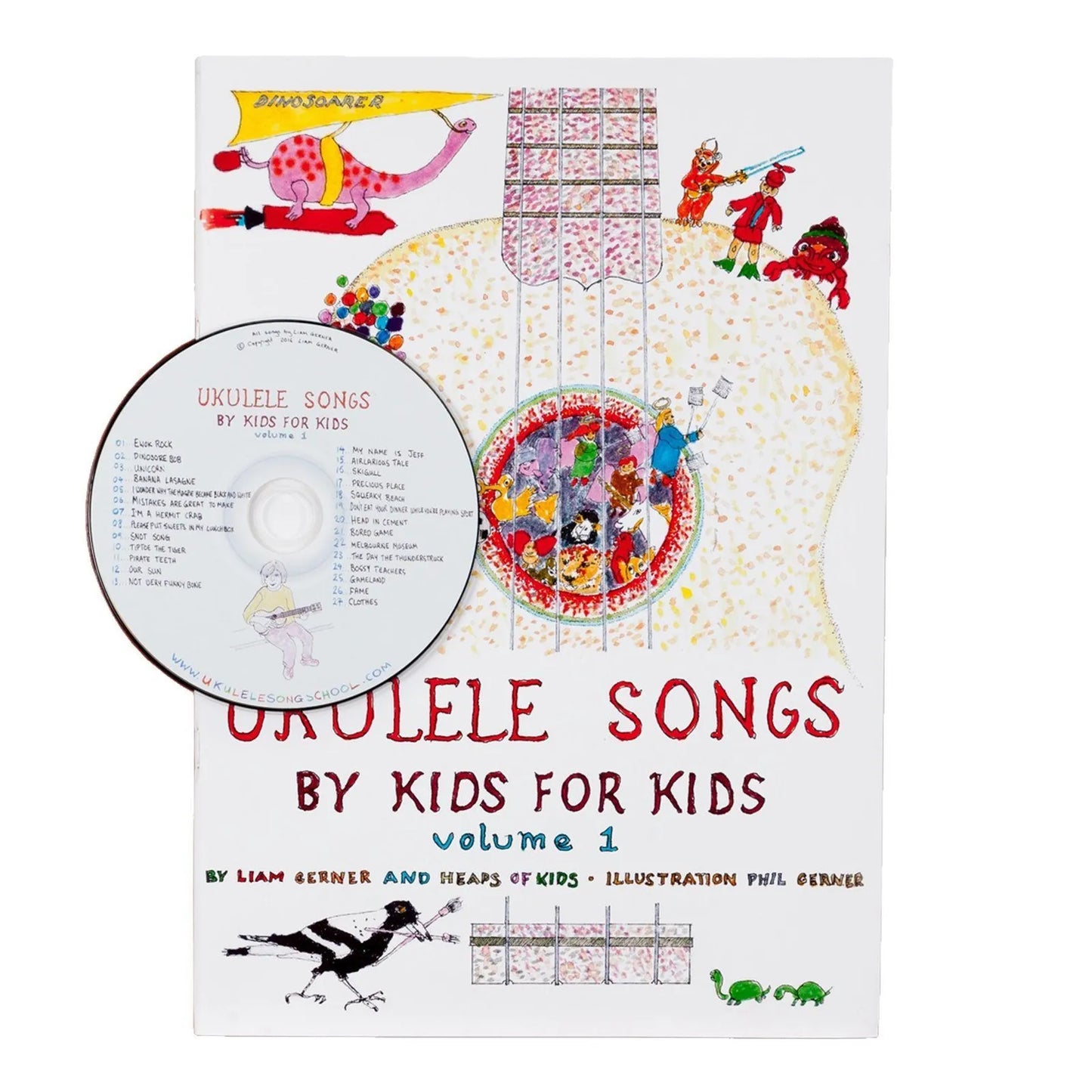 Ukulele Songs Book for Kids - Volume 1 with CD, 27 Songs, Chord Charts, Basics of Ukulele