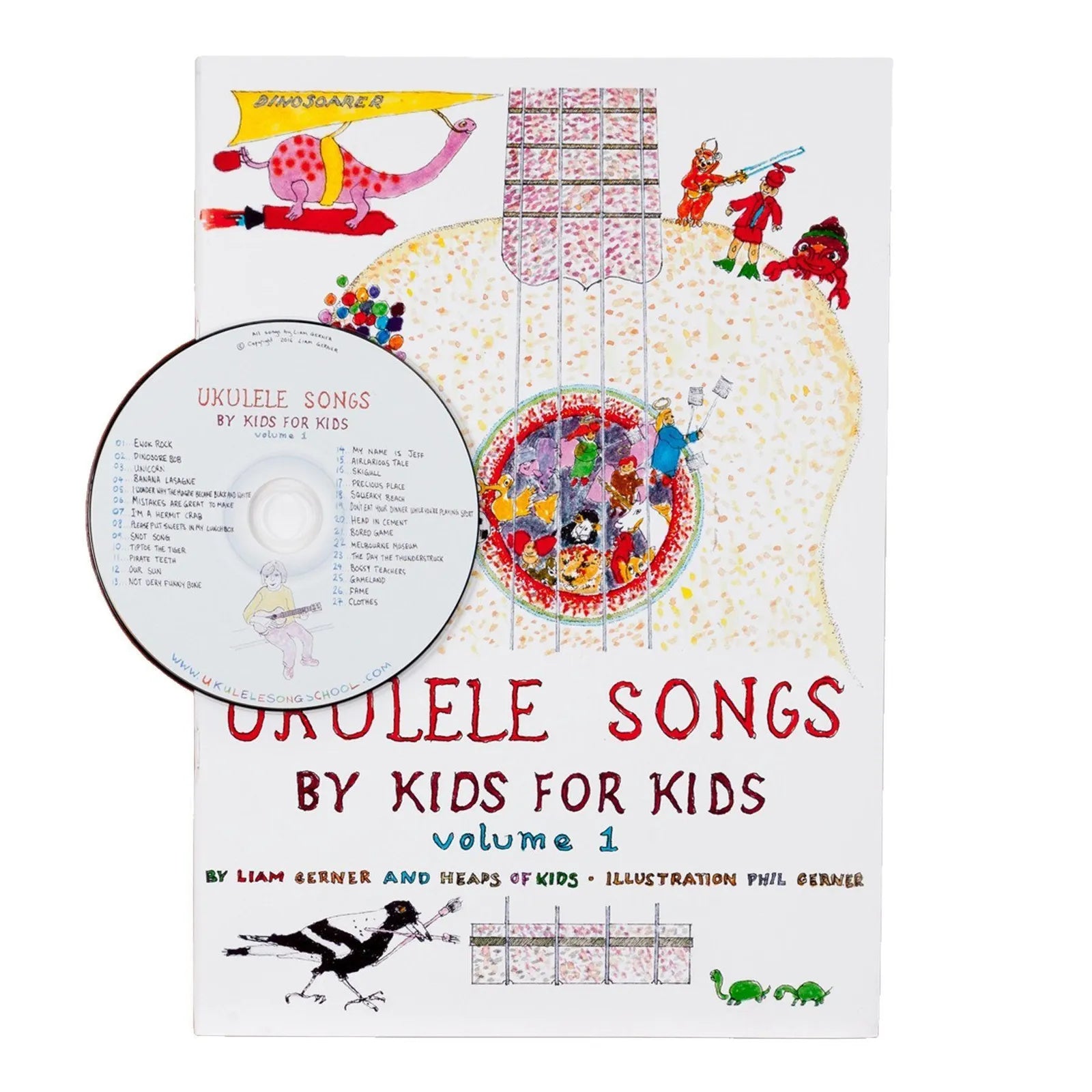 Ukulele Songs Book for Kids - Volume 1 with CD, 27 Songs, Chord Charts, Basics of Ukulele