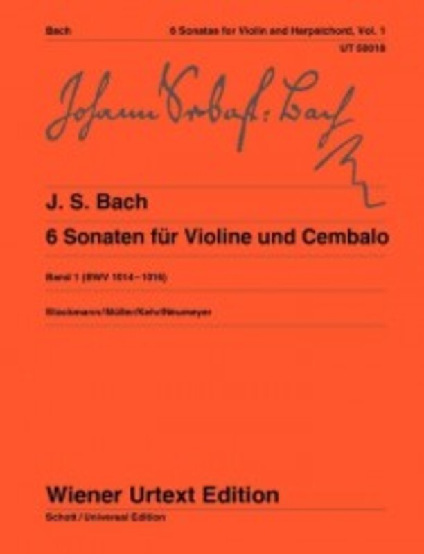Bach - 6 Sonatas Vol 1 Bwv 1014-1016 Violin/Piano (Softcover Book)