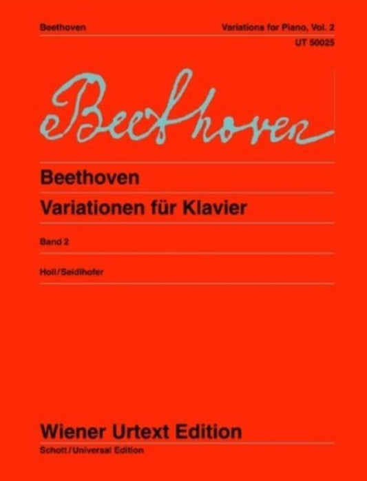 Beethoven - Variations For Piano Vol 2 (Softcover Book)