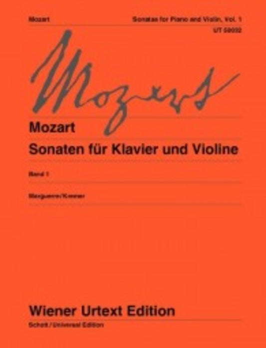Mozart - Sonatas For Violin And Piano Vol 1 (Softcover Book)