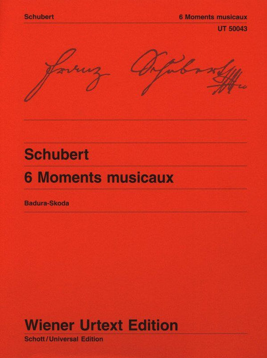 Schubert Moments Musical Op. 94 Piano Urtext Edition by Paul Badura-Skoda, 28 Pages