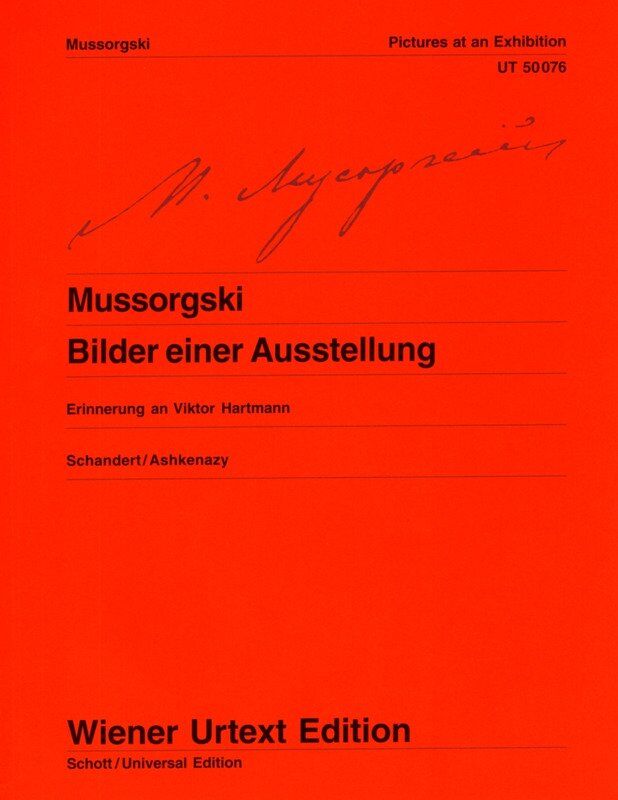 Mussorgsky - Pictures at an Exhibition for Piano, Arranged by Vladimir Ashkenazy, Wiener Urtext Edition, 62 Pages