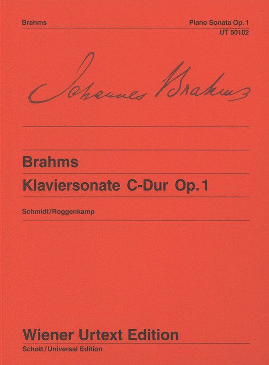 Brahms Sonata in C Major Op. 1 Piano Urtext Edition by Peter Roggenkamp