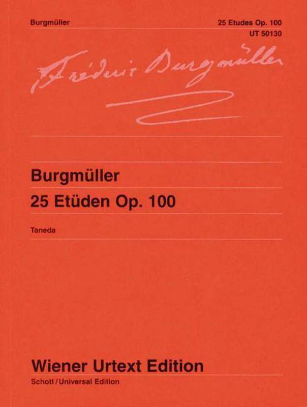 Burgmuller - 25 Etudes Op 100 Urtext (Softcover Book)