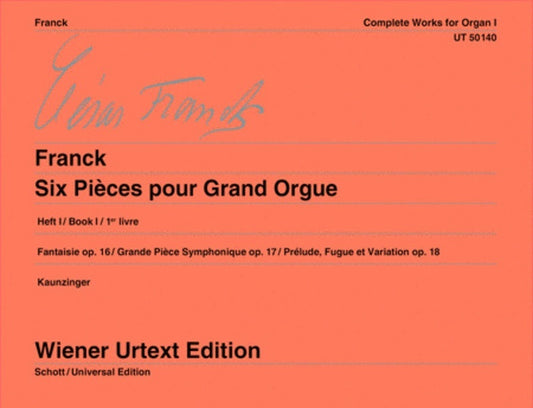 Organ Works Comp Book 1 Urtext