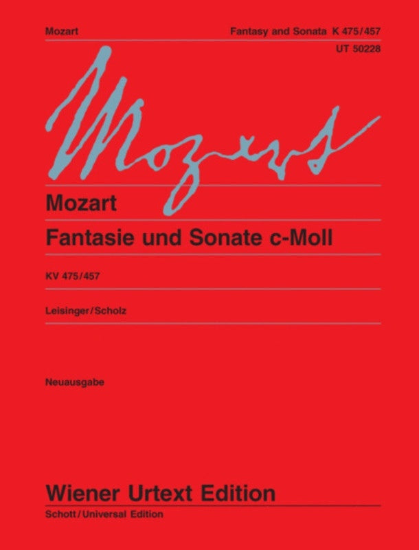 Fantasy And Sonata K475 K457 C Min Urtext